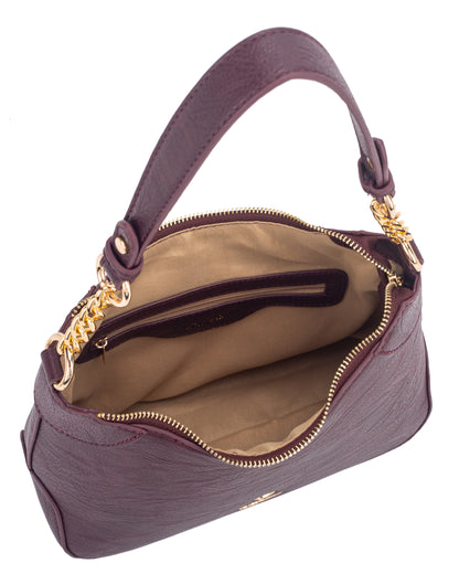 Helene Medium Tote Black/Aubergine
