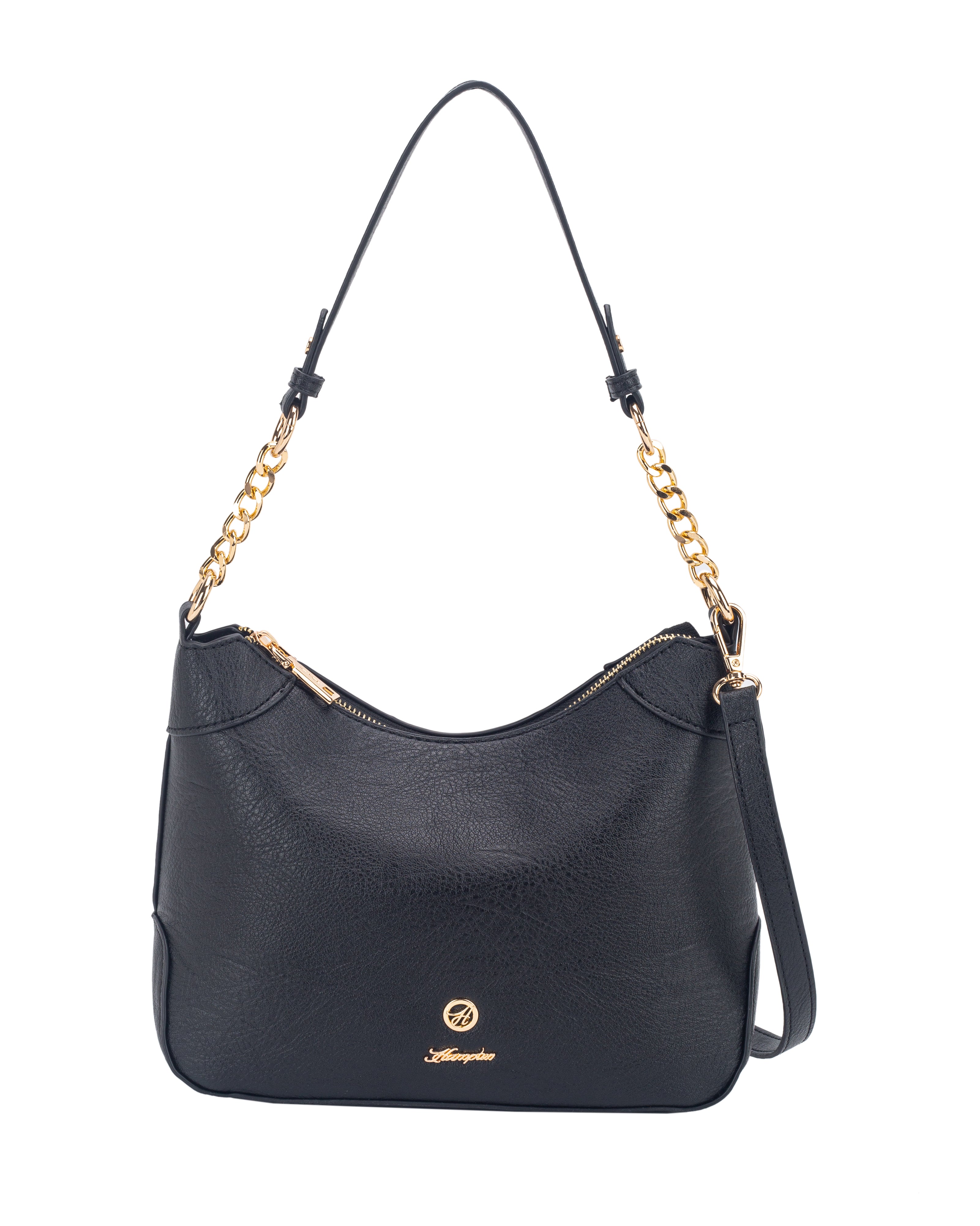 Helene Medium Tote Black/Aubergine