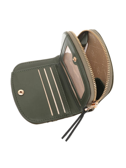 Audrey Purse Black/Green/Red Zip Around