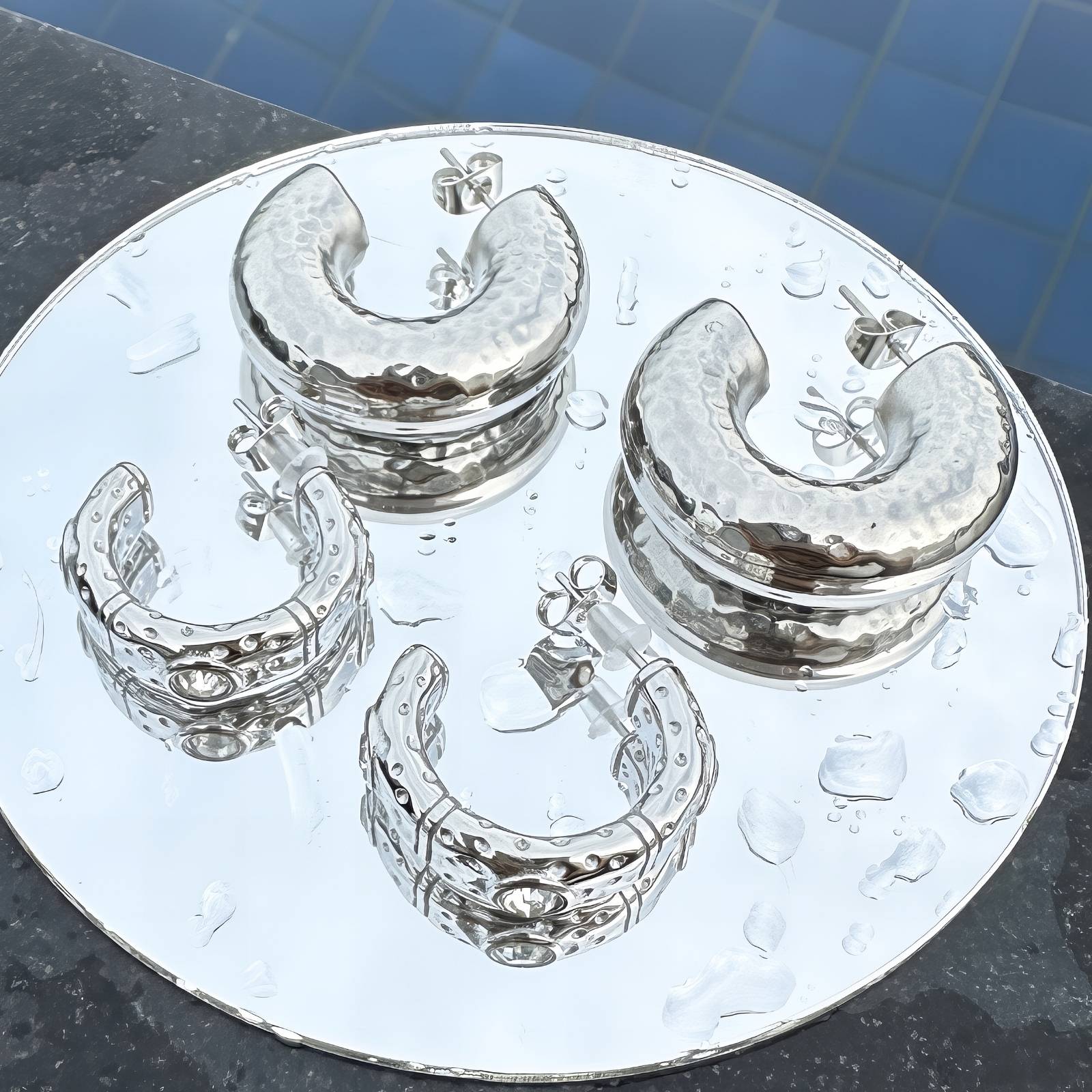 Earrings, Stainless Steel