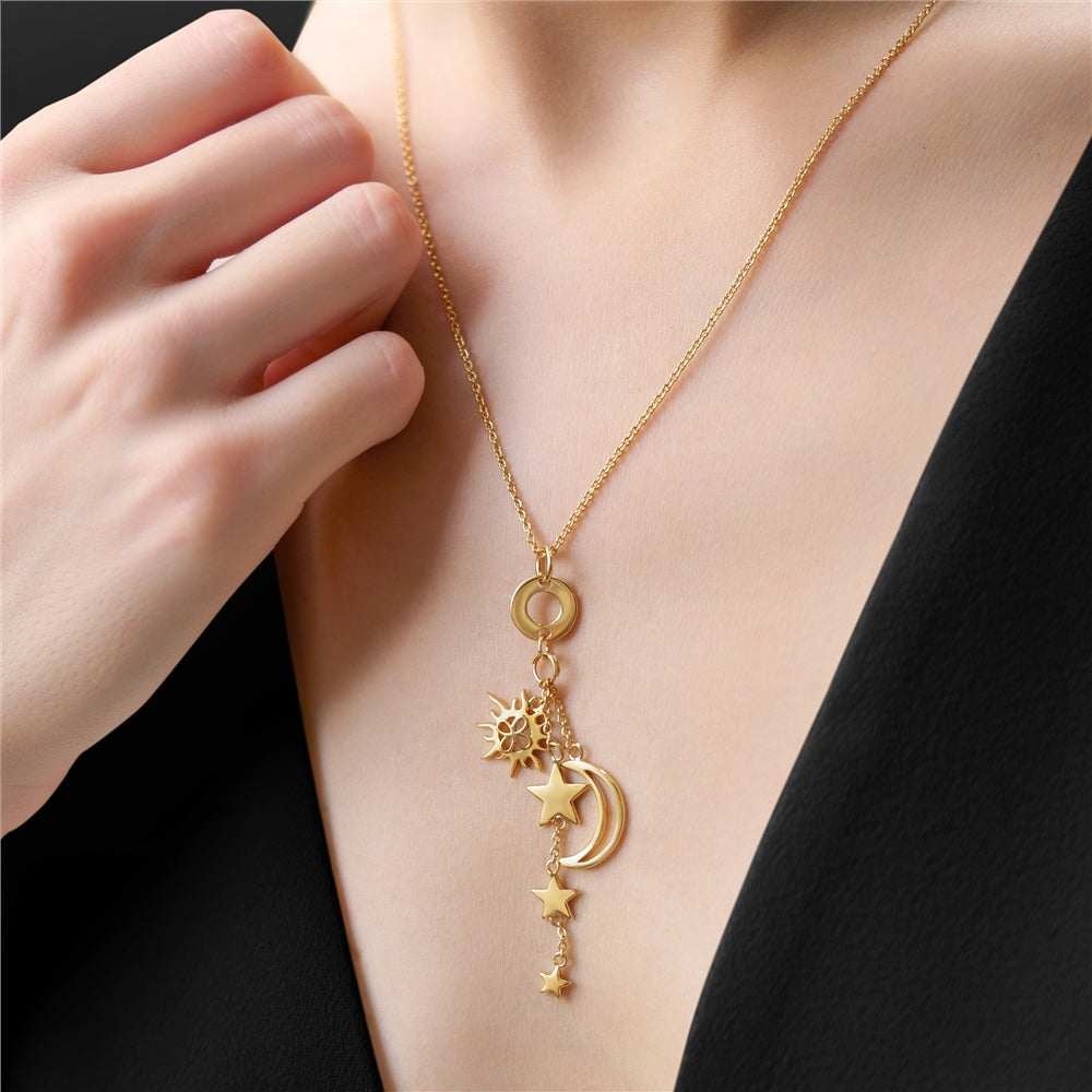 Silverplate Necklace with Charms