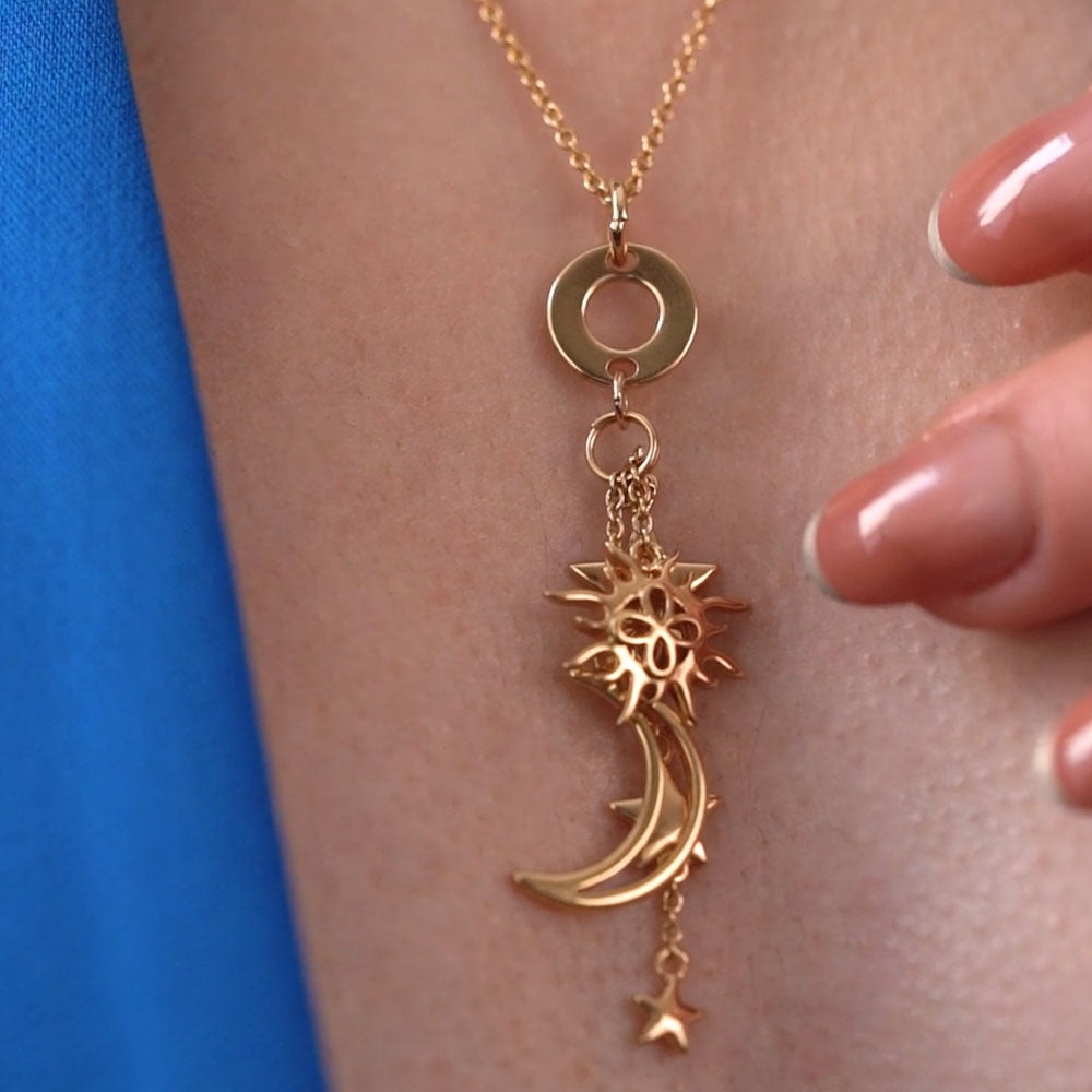 Silverplate Necklace with Charms