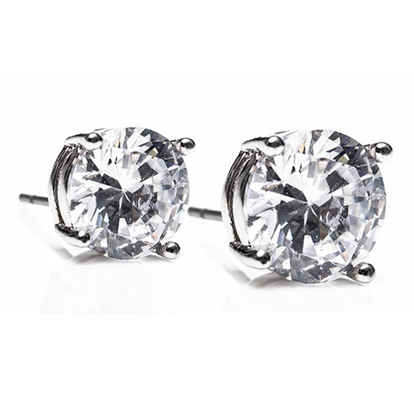 Newgrange Silver Large Stone Earrings