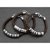 EQ FOR MEN Brown Leather braclet