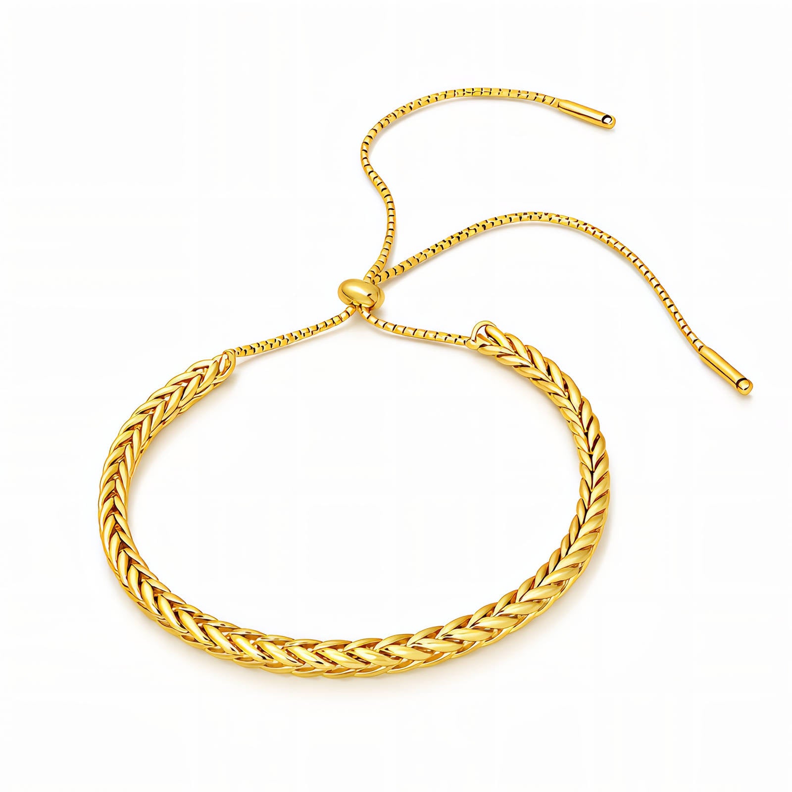 Bracelet, 18K Gold Plated Steel