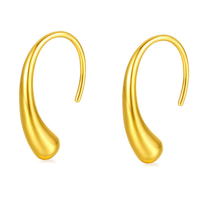 Drop Earrings 18K Gold Plated Steel