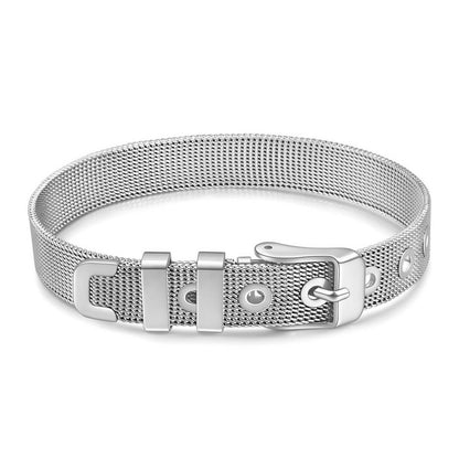 Stainless Steel Mesh Belt Bracelet
