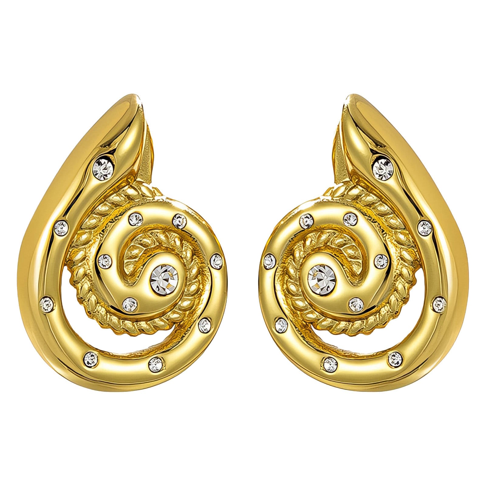 L. Style Seashells Earrings 18K Gold Plated Steel