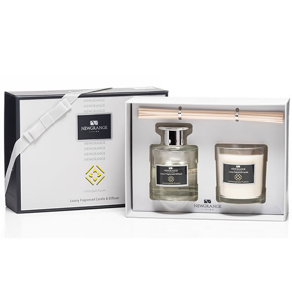 Newgrange Lemongrass Fusion Candle & Diffuser Set
