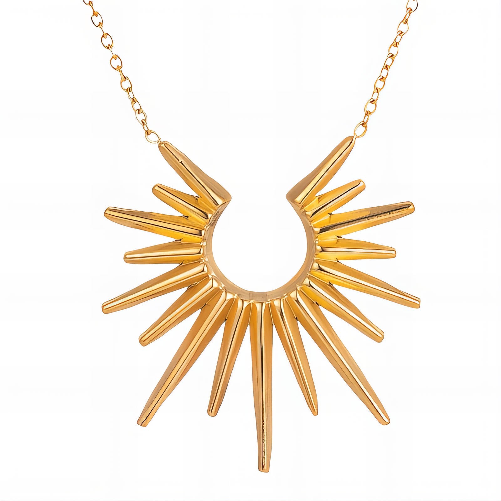 Necklace, 18K Gold Plated Steel