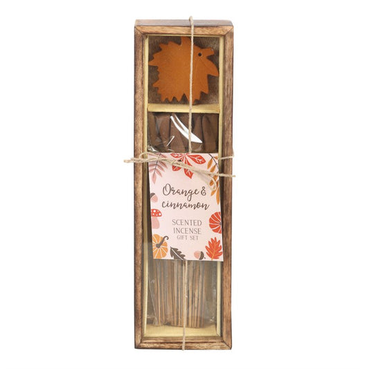 Orange & Cinnamon Scented Incense Gift Set