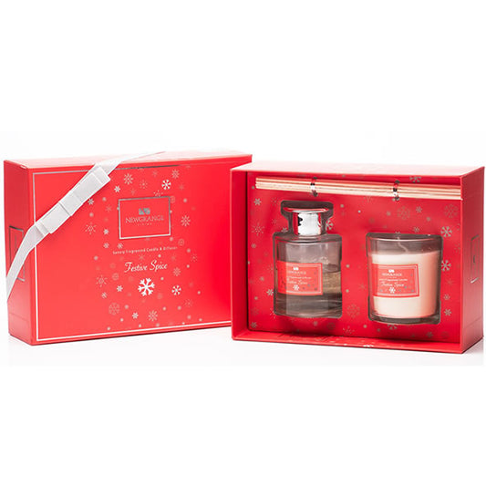 Festive spice candle & diffuser  set