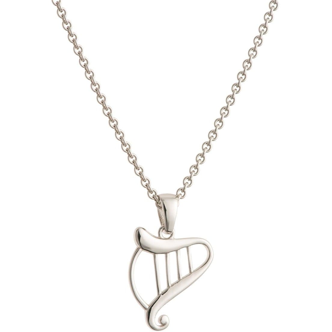 Galway Harp Sterling Silver Pendant