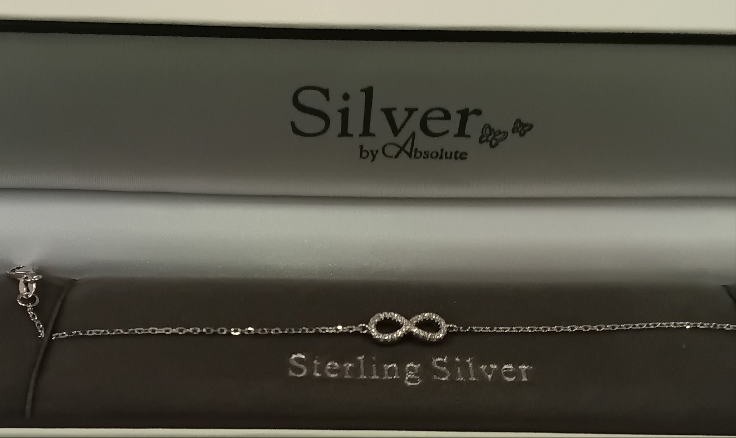 Silver by Absolute Infinity Bracelet with Clear Stones