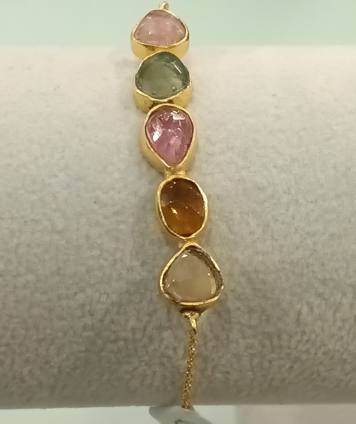 Multi Coloured Stone Bracelet