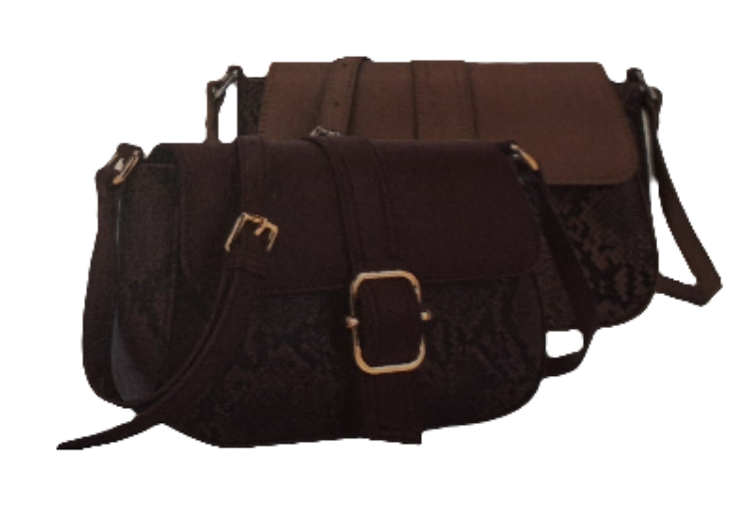 Aosta Flapover Crossbody Bag Taupe, Brown
