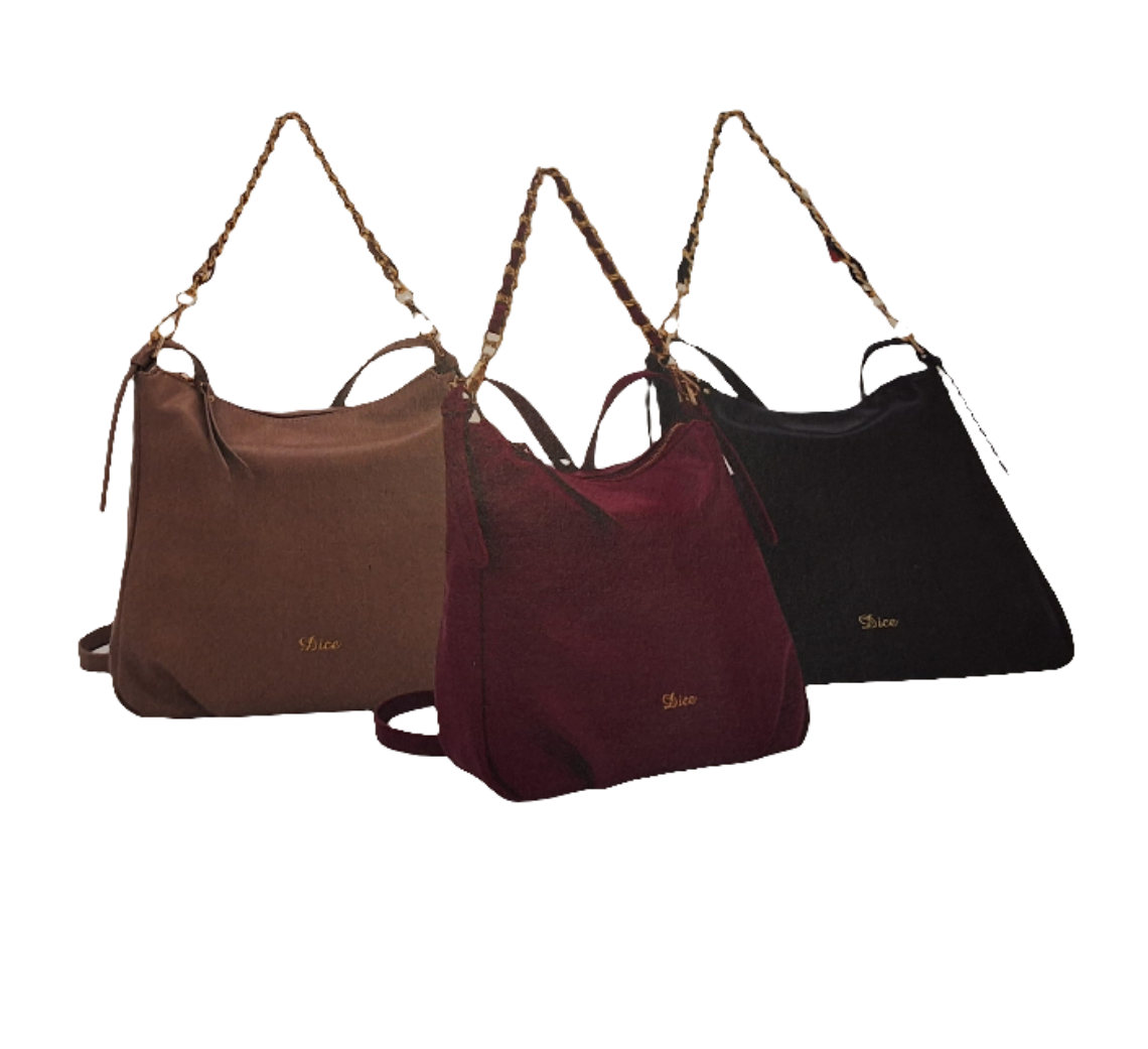 Alps Curved Zip Crossbody  Bay Red Cherry, Taupe, Black