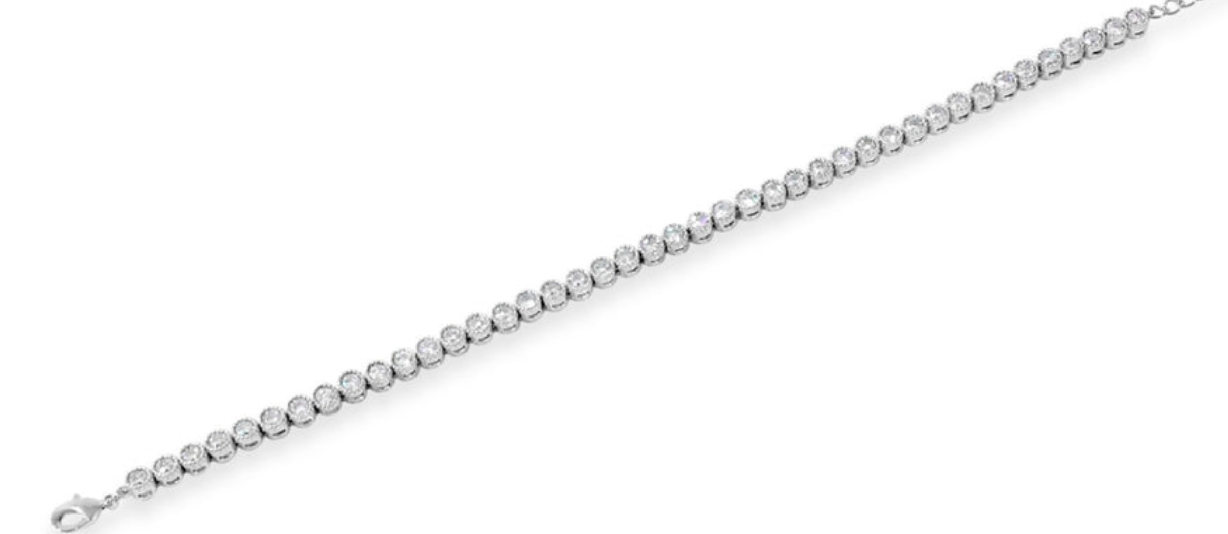Absolute Tennis Bracelet with Clear Stones