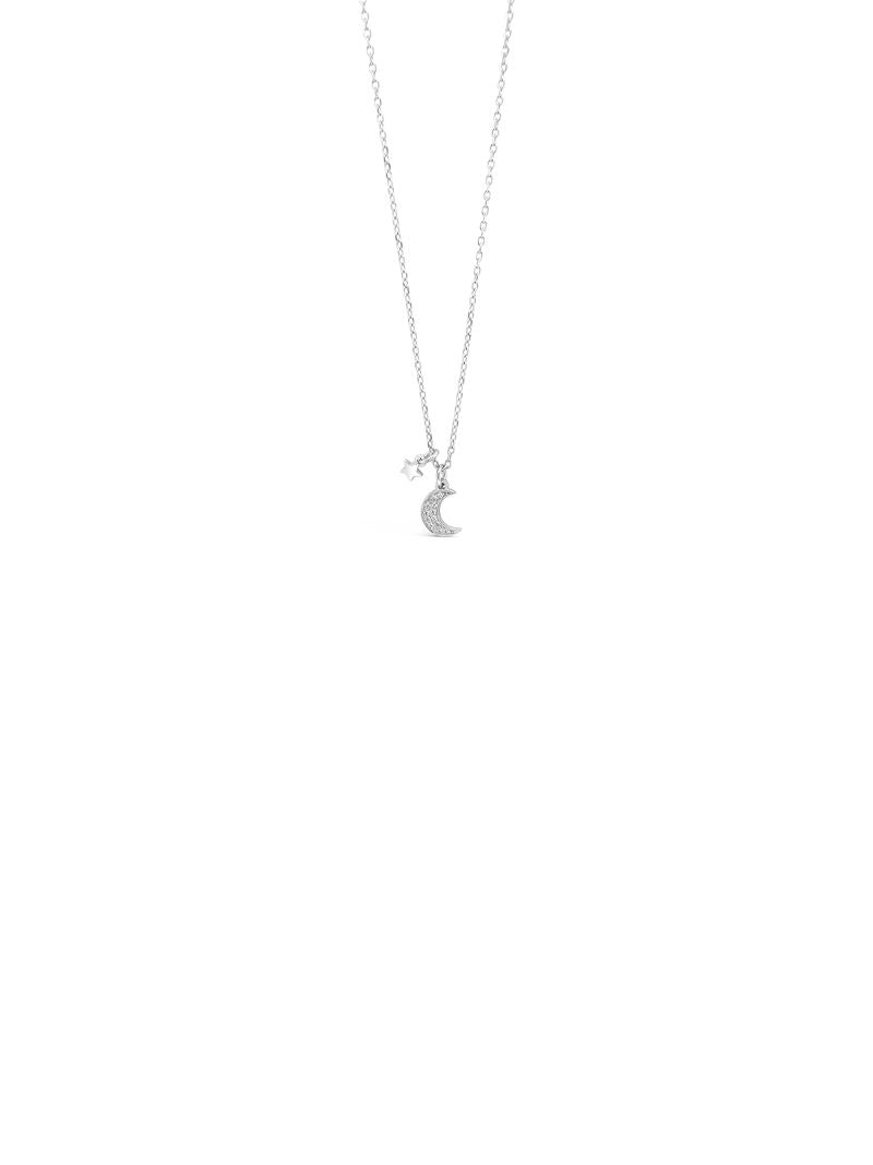 Silver  half moon pendant