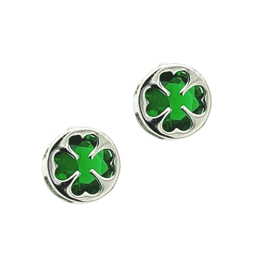 CAILIN SHAMROCK EARRINGS IN CIRCLE