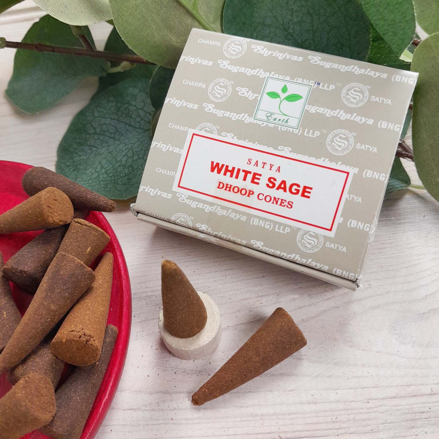 Satya White Sage Dhoop Cones