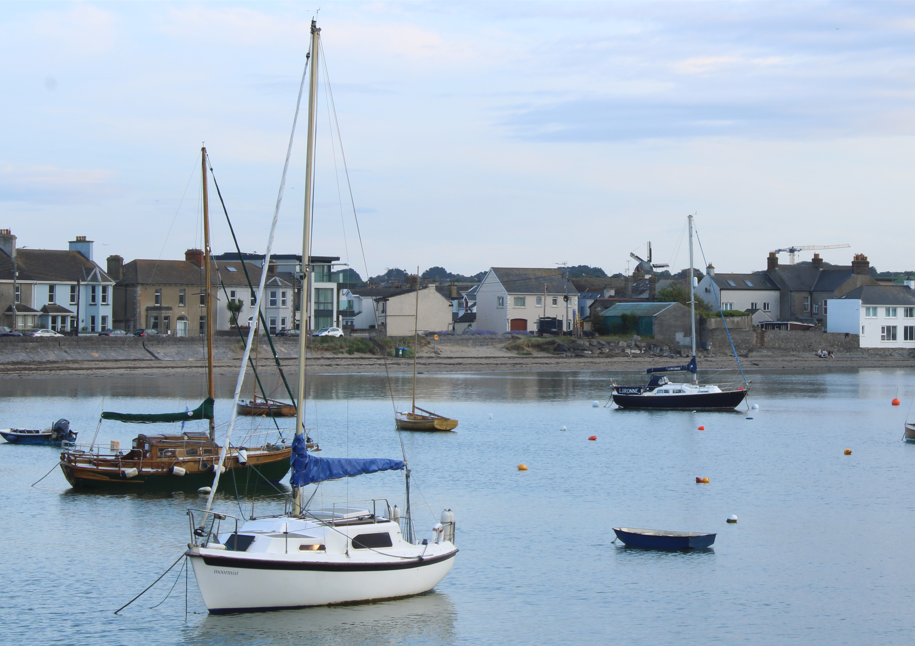Skerries Harbour Stillness | Hand-Signed Framed Fine Art Print Oak