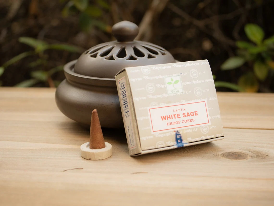 Satya White Sage Dhoop Cones