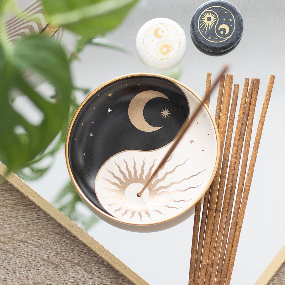 Yin and Yang Ceramic Incense Holder