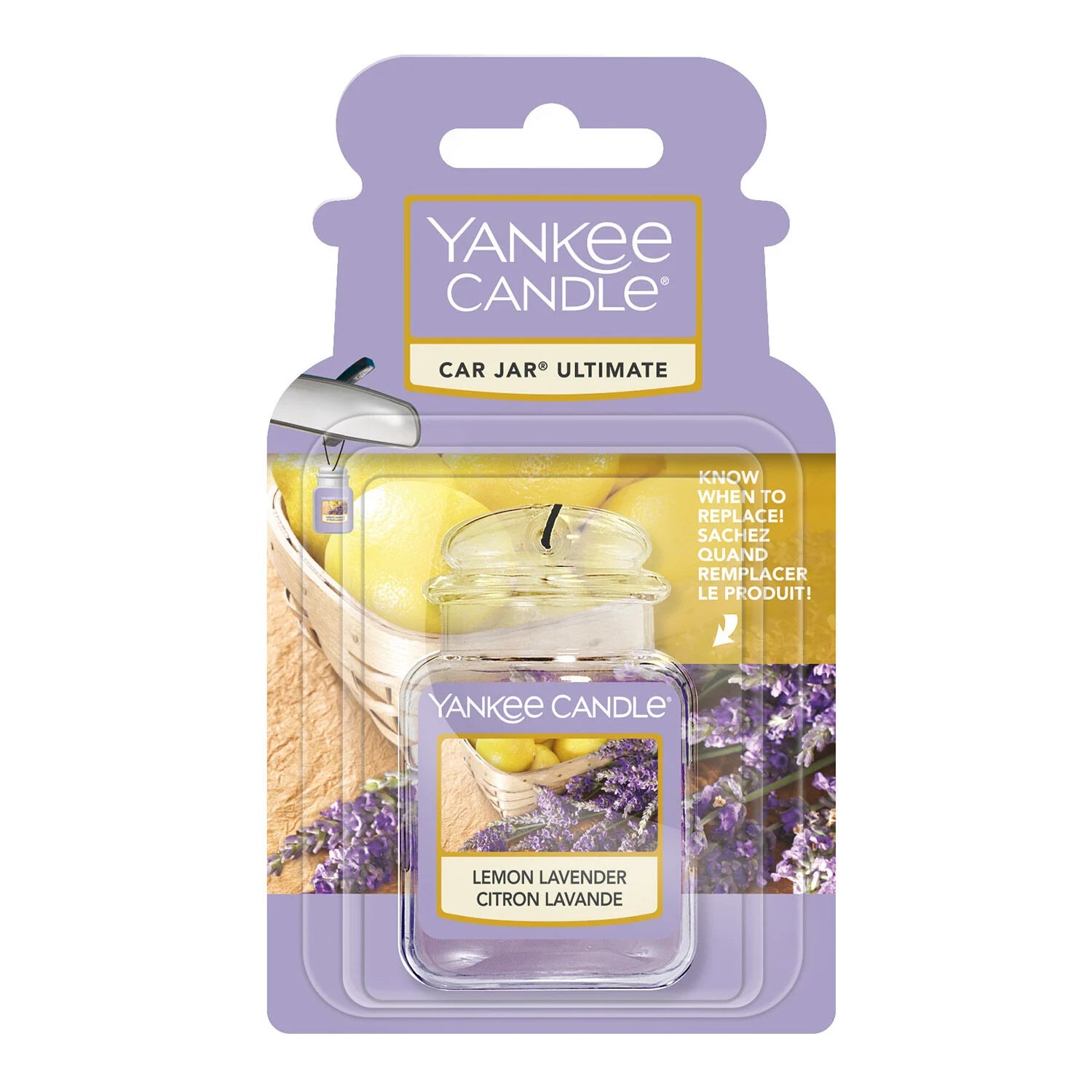 Yankee Candle Car Jar Lemon Lavender Air Freshener