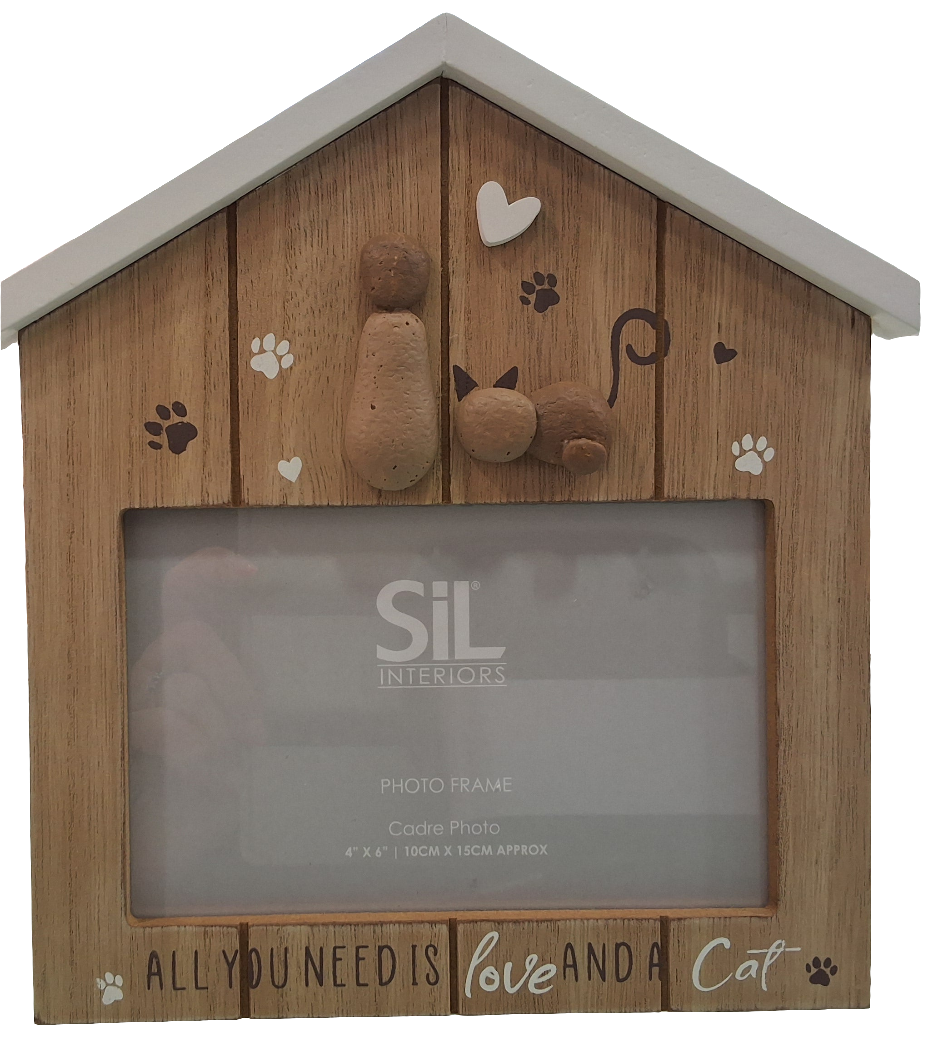All You Need is love And A Cat Decorative Photo Frame 4x6