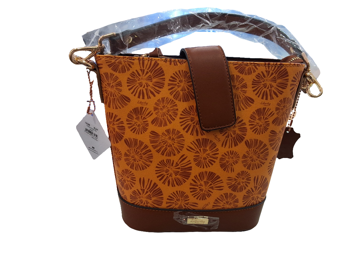Rhodes Bucket Bag Cross Body Natural, Yellow