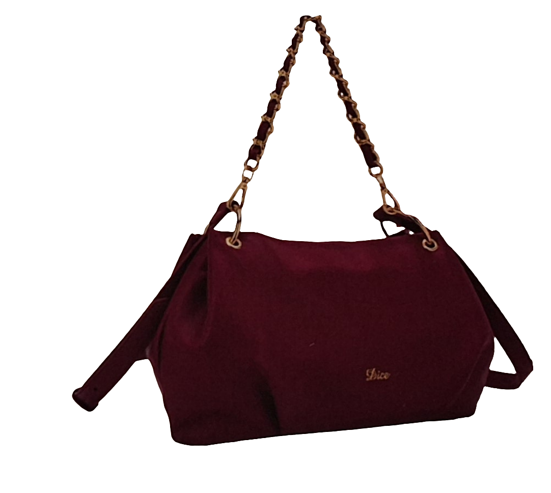Alps Soft Shoulder Bag With Chain Red Cherry