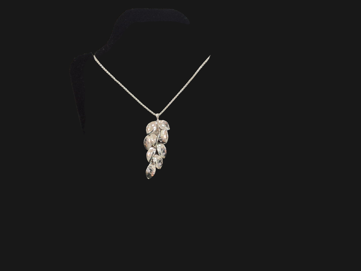 Absolute Silver Plated LeaveDrop Pendant Necklace