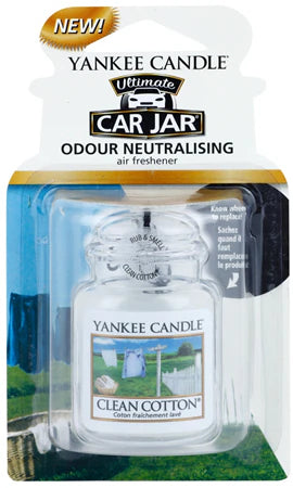Yankee Candle Car Jar Clean Cotton Air Freshener