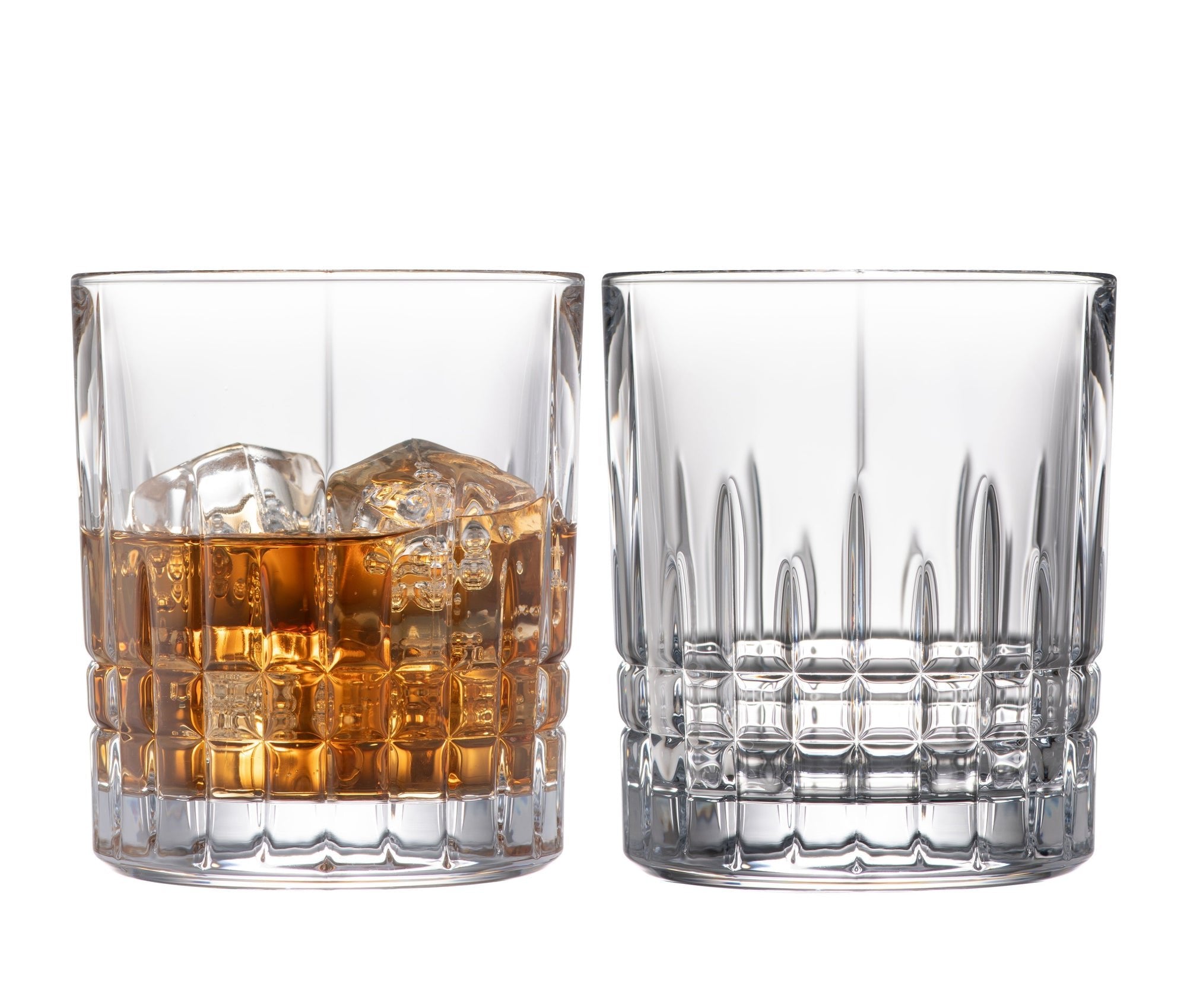 Galway Crystal Liffey double old fashioned tumblers Pair