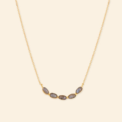 Cherry Crackle Gold Plated Necklace