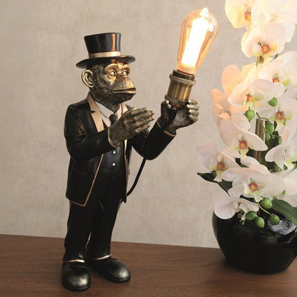 Gentleman monkey lamp
