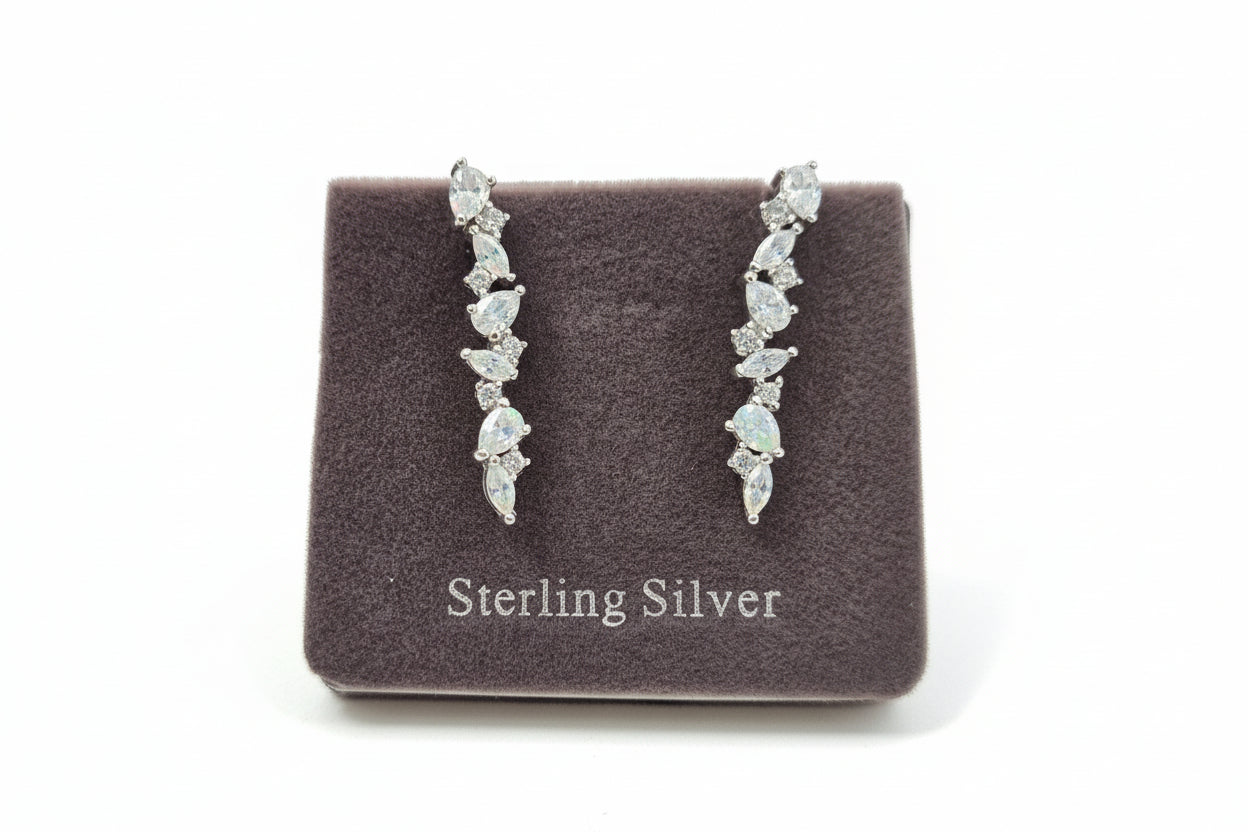 Absolute Diamanté Crepper Earrings