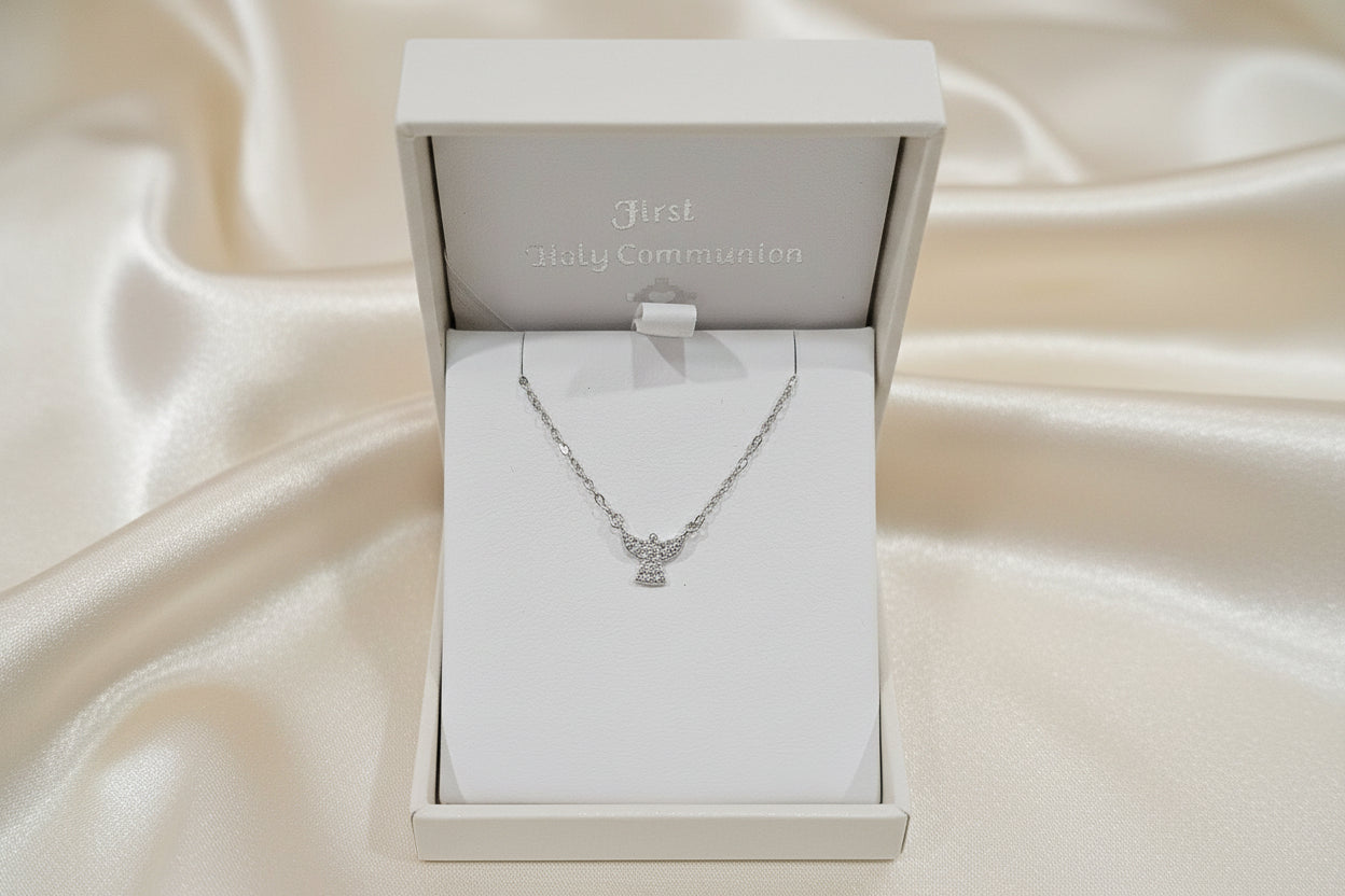 Communion Sterling Silver Communion Angel Necklace