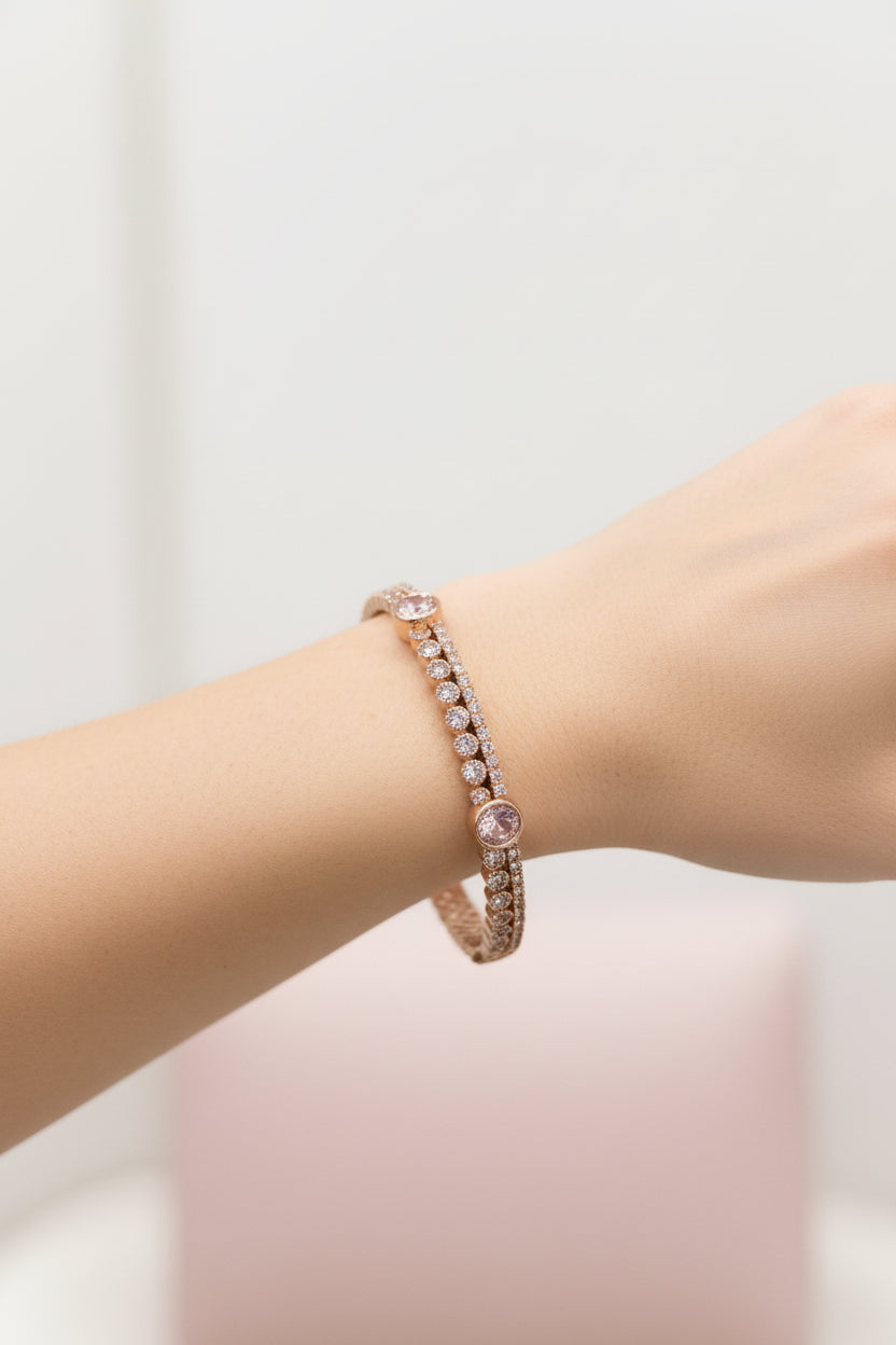 Rosegold Plated  Bangle