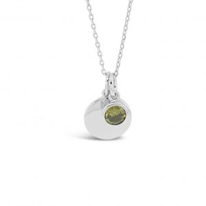 Absolute Sterling Silver August Birthstone Necklace