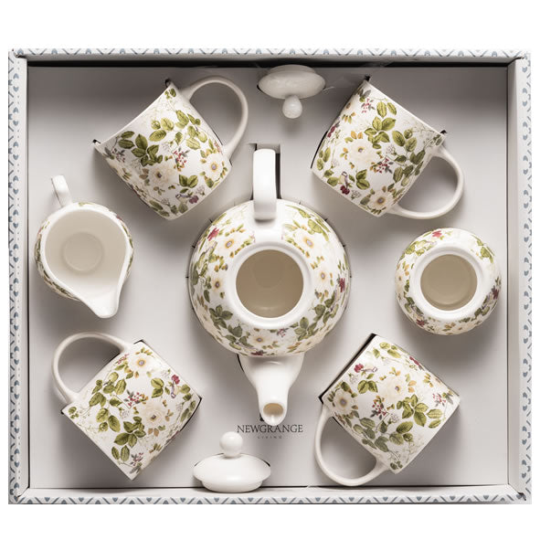 Newgrange  Floral Rose 7 Piece Tea Set