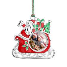 Newbridge Santa on Sleigh Photoframe Tree Decoration