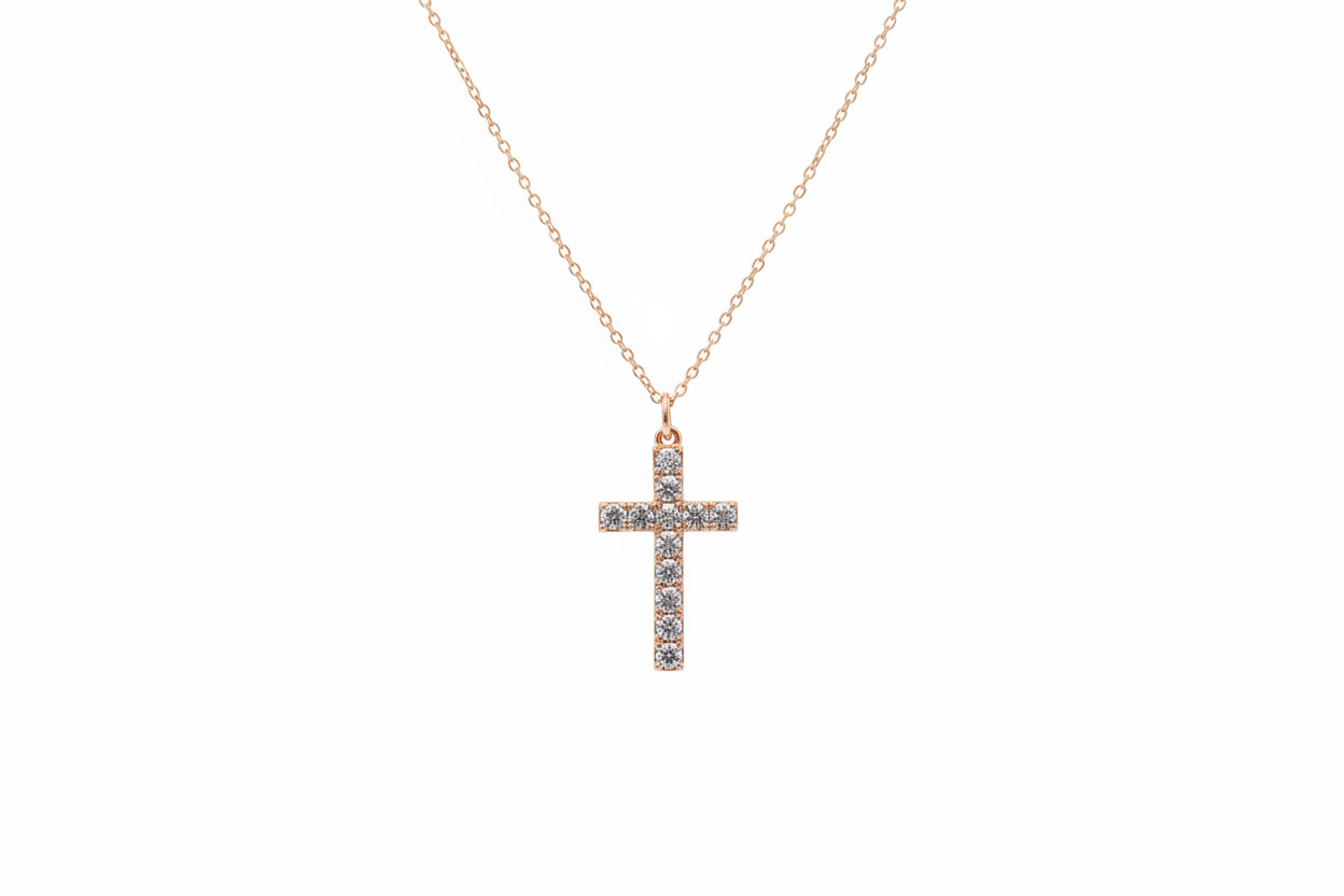Rosegold  cross pendant