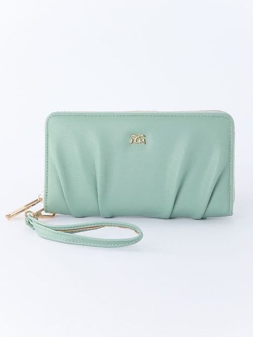 Gionni Wave Zip Around Purse Coral, Green, Black