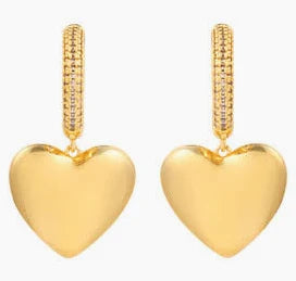 Newbridge Gold Plated  Heart Earrings