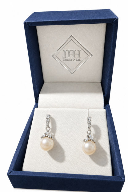 Fresh Water Drop Pear Earrings
