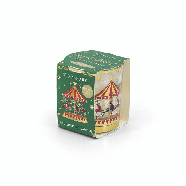 Tipperary Reindeer Carousel LED Candle