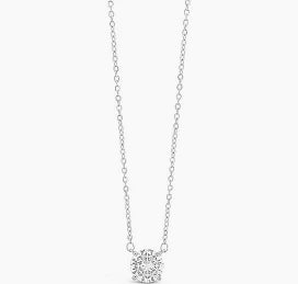 Absolute Sterling Silver Diamante Pendant
