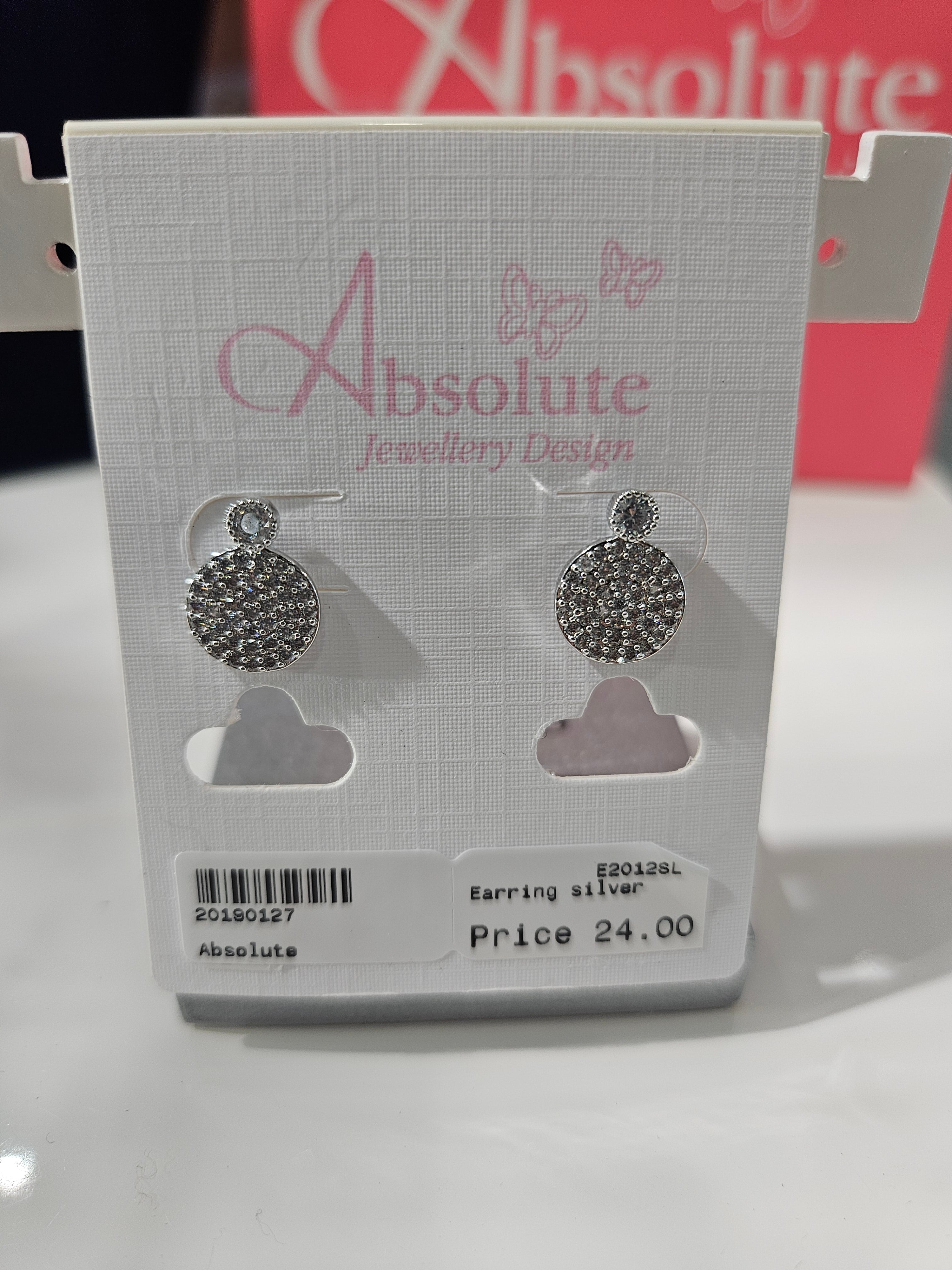 Absolute Circular Diamanté Earrings